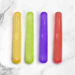 Ozette Toothbrush Container, Cover, Holder, Case for Adults and Family- Pack of 4, Cap for Travel, Outdoor, Home Use, Protect from Germs and Bacteria, Oral Hygiene Care, Multicolour, Made in India - Image 3