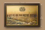 Masjid-al-Nabawi Wall Frame Islamic Wall Art, Madina Mosque Wooden Photo Frame for Home Décor, 15 x 11 Inches - Image 3