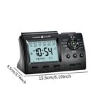 Azan Alarm Clock Muslim Azan Alarm Table Clock for Study Room Indoor Bedroom Black - Image 4