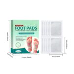 100% Herbal And Gentle Ingredient Detox Foot Pads, 10 Pieces, Natural Ingredients for Sleep Aid, Pain Relief, Toxin Removal with Bamboo Vinegar and Acupoint Micro-Massage Technology - Image 3