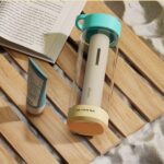 ZeroB H2OHH Portable Water Filter Bottle – 600ml | Removes 99.9% Bacteria & Viruses | Durable TRITAN Material | Instant Purification | Eco-Friendly Travel & Fitness Bottle (CORAL BLOOM) - Image 5