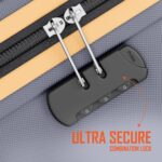 Safari Genius Alley 55cm Cabin Trolley Bag Hard Case Polypropylene, 4 Spinner Wheels, 360 Degree Wheeling Carry on Luggage, Travel Bag, Suitcase, Trolley Bags, Flintstone Softline (Grey) - Image 5