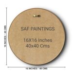 Livin'luxe Islamic Calligraphy Wall Art with Golden Frame – Arabic Script Painting in Green – Muslim Wall Decor for Home, Prayer Room & Office – Elegant Round Spiritual Artwork 16 Inch x 16 Inch - Image 8