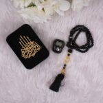 HADIYAH Black Velvet Tasbeeh Combo Pearl Tasbeeh with Digital Counter - Image 4