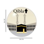 woopme ® Islamic Muslim Arabic Theme Qibla Compass Arrow Direction Praying Sticker for Wall Floor Prayer Room Home House Vinyl Printed Stickers L x H 20 x 20 Cms - Image 5