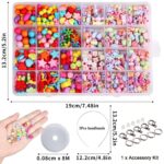 Satmarhz Jewellery Making Kit for Girls, Colorful Bracelet Making Set for Kids DIY Craft Necklace Making, Activity Toys for Girls Age 6-12 Years Old - Image 3