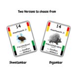 Jainism for Kids Flash Cards | Homeschooling | Laminated Flash Cards | Early Education - 24 Jain Teerthankras, Symbols, Birthplace (Swetambar) - Image 5