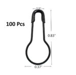 Hijab Pins for Women – Black Bulb Safety Pins for Scarves, Shawls & Hijabs – Rust Resistant, Fabric-Friendly – 100 pcs - Image 3