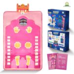 Educational Prayer Mat - Interactive Prayer Mats for Kids, Built-in Compass, 50 Touch-Sensitive Buttons, LCD Counter, Professional Quran Reciter - 47x27 (Girls Edition V2) - Image 7