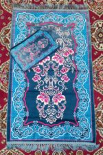 Weinbux Travel Prayer Mat | Premium Muslim Islamic Prayer Rug with Travel Bag | Pouch Packing Mat | Anti Skid Rug | Multicolor | Assorted - Image 3
