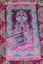 Weinbux Travel Prayer Mat | Premium Muslim Islamic Prayer Rug with Travel Bag | Pouch Packing Mat | Anti Skid Rug | Multicolor | Assorted - Image 4