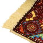 Kuber Industries Velvet Prayer Mat | Meditation Carpet | Pooja Aasan | Rangoli Square Prayer Mat | Small | Pack of 2 | Multicolor - Image 6