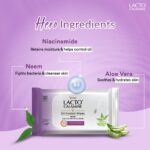 Lacto Calamine Oil Control Face Wipes 30N each- Pack of 3 | Makeup Remover Wipes | Wet Tissue for Face With Neem, Aloe Vera & Niacinamide | Wet Wipes for Women & Men | Pararben & Alcohol Free - Image 4
