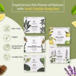 Vedi Unscented Castile Soap Bar 100g Pack of 4 | Hemp Based Handmade Bath Soap | Olive and Coconut Oil Formula | Gentle Moisturizing Cleanser | SLS and Paraben Free - Image 6
