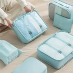 Nylon 7 Pcs Travel Organizer Pouch Packing Cubes For Travel Clothes Space Savers Bags Cosmetics/Underwear/Socks/Shoes Toiletry Organiser Pouch (Navy Blue) - Image 4