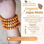 RDK Womens Handcrafted Original Fragrant Sandalwood Mala Rosary Chandan Jaapmala With Tassel Wooden Knotted Japa Maala For Meditation Pooja Chanting Wearing Jewelry 108 Prayer Beads - Image 3
