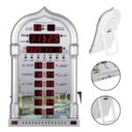 Automatic Muslim Prayer Azan Clock, Digital Led Prayer Wall/Desk Clock with Complete Azan for for Home, Masjid and Mosque - Image 3