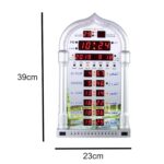 Automatic Muslim Prayer Azan Clock, Digital Led Prayer Wall/Desk Clock with Complete Azan for for Home, Masjid and Mosque - Image 5