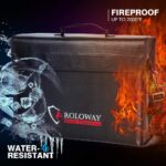 ROLOWAY Large Fireproof Bag, Fireproof Document Bags, Fireproof Money Bag, Water Resistant Fireproof Safe Bag - Image 4