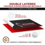 ROLOWAY Large Fireproof Bag, Fireproof Document Bags, Fireproof Money Bag, Water Resistant Fireproof Safe Bag - Image 5