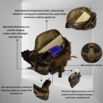 F Gear Trail Marpat WL Camo Waist Pouch | 1 Compartment & 3 Pockets | Lightweight Durable Water-Resistant Fanny Pack | Ideal for Trekking, Travel, Cycling & Everyday Use | Stylish Multipurpose Pouch - Image 4