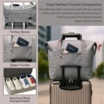 JD FRESH 1 Layer Nylon Duffle Bags/Convertible Travel Luggage/Waterproof Traveling Bag for Clothes/Foldable - Extendable Duffle Luggages for Men and Women(Grey) - Image 6