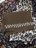 Hijab Scarf with Pearl Embellishments, Lightweight Chiffon, Women's Headscarf - Image 3