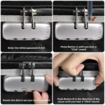 KARTUNBOX Document Organizer Bag with Lock, Multilayer Oxford Cloth File Storage Folder for Certificates Passport Travel Office, Large Size 15 in Document Holder Gray - Image 6