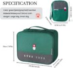 FLYNGO 2Pcs Medicine Pouch Empty First Aid Kit Bag for Travel, Home, Camping, Sports Emergency Survival Medicine Storage Bag (Green) - Image 3