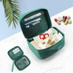 FLYNGO 2Pcs Medicine Pouch Empty First Aid Kit Bag for Travel, Home, Camping, Sports Emergency Survival Medicine Storage Bag (Green) - Image 4