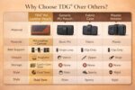TDG® Dual Tone Faux Leather Pouch Holster Belt Clip Case with Belt Loop & Magnetic Flap Compatible for Apple iPhone Smartphones & Mobiles (Display 5 to 6.5 inches) (Brown, 6.7) - Image 4
