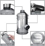 2.2L Water Bottle 75oz Half Gallon Capacity Leakproof BPA Free Odorless Material Solid Jug Daily Hydration Gym Fitness Athletic Gear Sports Water Bottle for Camping Hiking (Transparent Multi) - Image 5