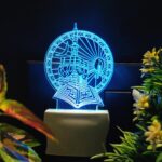 Talgo Islamic MASJID Quran 3D Optical Illusion Acrylic Night Lamp, RGB Multicolor LED Plug n Play Night Light, Office Light, Picture Day Light, Best for Gift - Pack of 1 (nSD0106, 7 CM) - Image 3