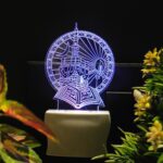 Talgo Islamic MASJID Quran 3D Optical Illusion Acrylic Night Lamp, RGB Multicolor LED Plug n Play Night Light, Office Light, Picture Day Light, Best for Gift - Pack of 1 (nSD0106, 7 CM) - Image 7