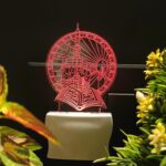 Talgo Islamic MASJID Quran 3D Optical Illusion Acrylic Night Lamp, RGB Multicolor LED Plug n Play Night Light, Office Light, Picture Day Light, Best for Gift - Pack of 1 (nSD0106, 7 CM) - Image 8