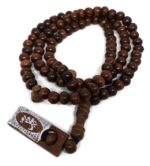 Muslim Wooden Tasbih 99 Rosary Beads Amn081 Printed Picture Tag Islam Prayer Zikr Misbaha Ramadan Gift (Dark Brown) - Image 5