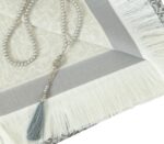 Prien 3 Pcs Prayer Beads, Islamic Gifts, 99 Beads Tasbeeh for Muslim, Islam Dhikr Counter, Bulk Tasbih Gift Set, Rosary for Women Men, Mawlid Favor for Prayer Rug, Ramadan, Hajj, Eid (Grey) - Image 4