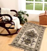 Weavers Villa Prayer Mat/Aasan/Meditation Mat/Multipurpose Velvet Rug Mats [Size: 70cm X 110cm] - Image 3