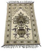 Weavers Villa Prayer Mat/Aasan/Meditation Mat/Multipurpose Velvet Rug Mats [Size: 70cm X 110cm] - Image 4