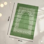 Portable Prayer Mat with Compass | Stability Corners and Pocket-Friendly Design | Available in 5 Colors (Green) - Image 3