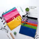 Cheque Size Pouch with Zipper, Waterproof Zipper Pouches Document Holder/Pen Pencil Case/Stationery Storage Bags/Cosmetic Pouch/Travel Organizer (Multicolor, Small Size) (Pack of 5, Cheque) - Image 3
