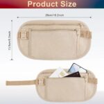 Waist Bag for Man Money Belts Bag Compartments Hidden Anti-Theft Waterproof Pouch Passport Hidden Security Pouch, Waist Pouch Purse Travel Accessories - Image 4