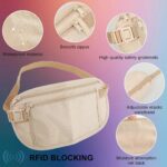 Waist Bag for Man Money Belts Bag Compartments Hidden Anti-Theft Waterproof Pouch Passport Hidden Security Pouch, Waist Pouch Purse Travel Accessories - Image 5