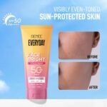 RENEE Everyday Face Bright Brightening Sunscreen SPF 50 PA+++ | In-Vivo Tested | With Niacinamide, Hyaluronic Acid & Glutathione | Broad Spectrum UVA & UVB Protection | Hydrates & Protects Skin | 50ml - Image 5