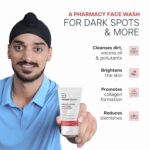 DERMATOUCH Bright & Even Tone Face Wash with Niacinamide, Vitamin E and Kojic Acid | Daily Gentle Face Wash For Tan, Pigmentation, Uneven Tone | 30g - Image 3
