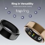 TapRing Smart Ring for Men & Women – Stainless Steel Health Tracker with Magnetic Charging, 5ATM Waterproof, Tracks Sleep, HRV, SPO₂, Heart Rate, 20+ Sports Modes (Size 9) – Midnight Black - Image 4