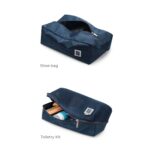 EUME Storage Pods- Polyester Packing Cubes for Men and Women Luggage Travel Organizer set of Packing Bag (2 XL, 2 Large, 1 Medium Toiletry Bag, Shoe bag) (Set of 6, Navy Blue) - Image 5