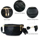 Handcuffs Sling Bag For Women With Adjustable Strap Crossbody Travel Handbags Purse Bumbag Chest Waist Fanny Pack (Black) - Image 3