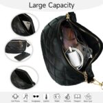 Handcuffs Sling Bag For Women With Adjustable Strap Crossbody Travel Handbags Purse Bumbag Chest Waist Fanny Pack (Black) - Image 4