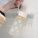 Little Daisy Matte Cup Creative 500ml Water Bottle for Biking Sports Fitness| Sports Equipment | Outdoor Sports Gear | Exercise Gear - Image 3